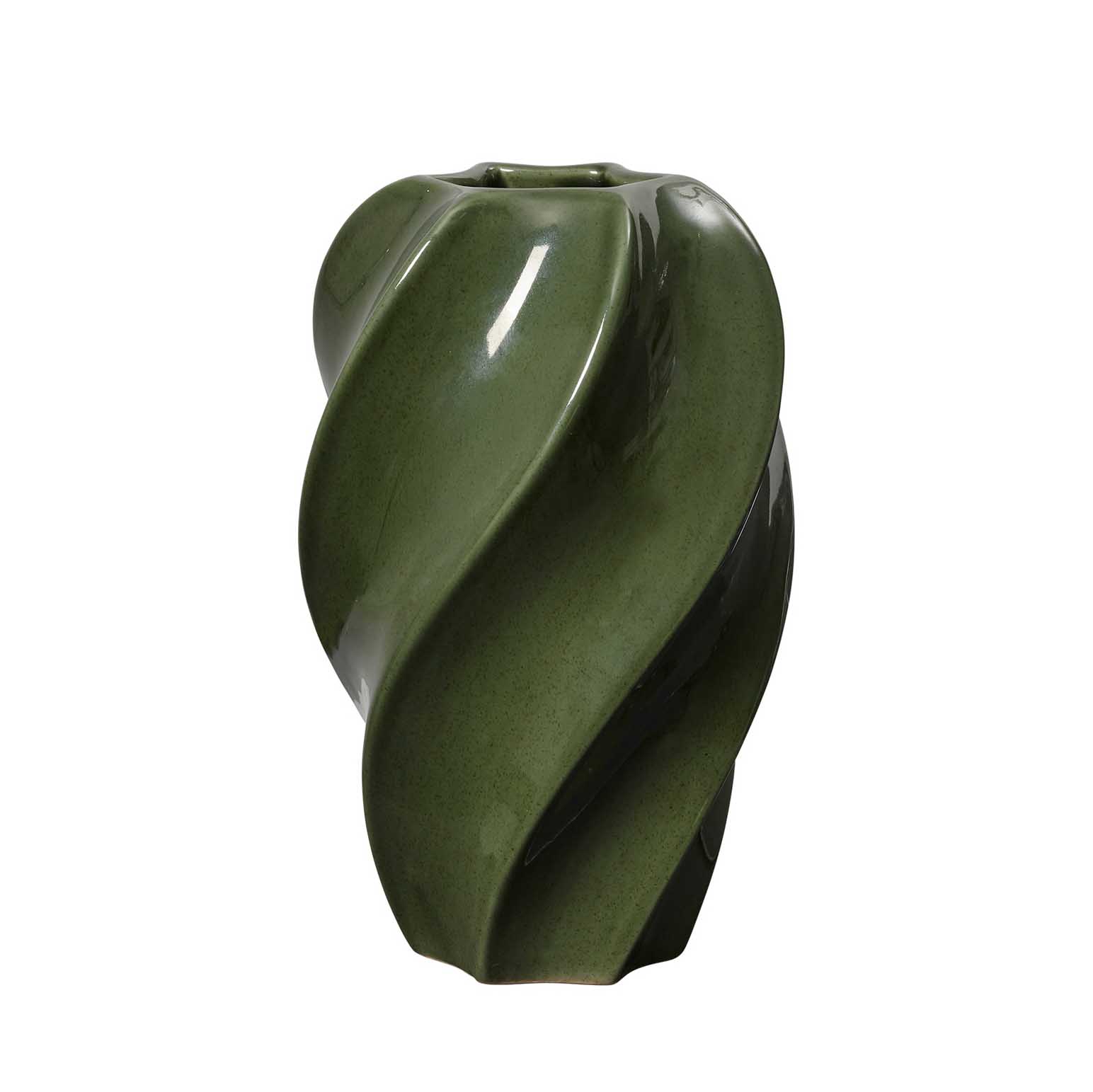 Broste Vase Odette Medium - Glossy Hunter Green